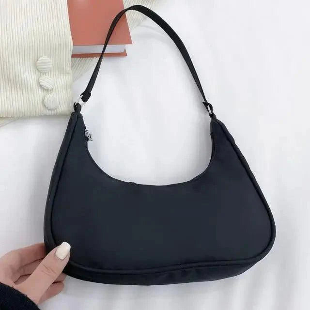 Sac à bandoulière élégant en couleur unie pour femmes