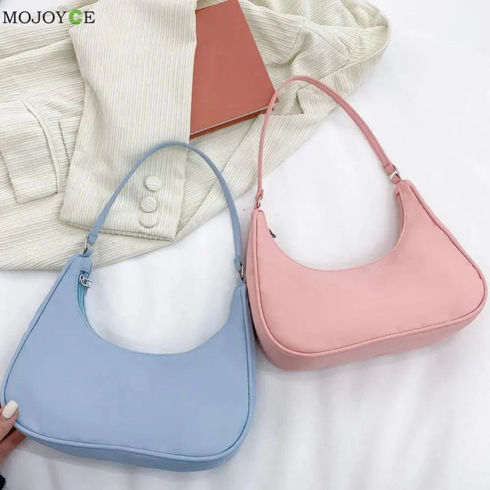 Sac à bandoulière élégant en couleur unie pour femmes