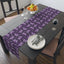 Elegant Purple Butterfly Design Table Runner