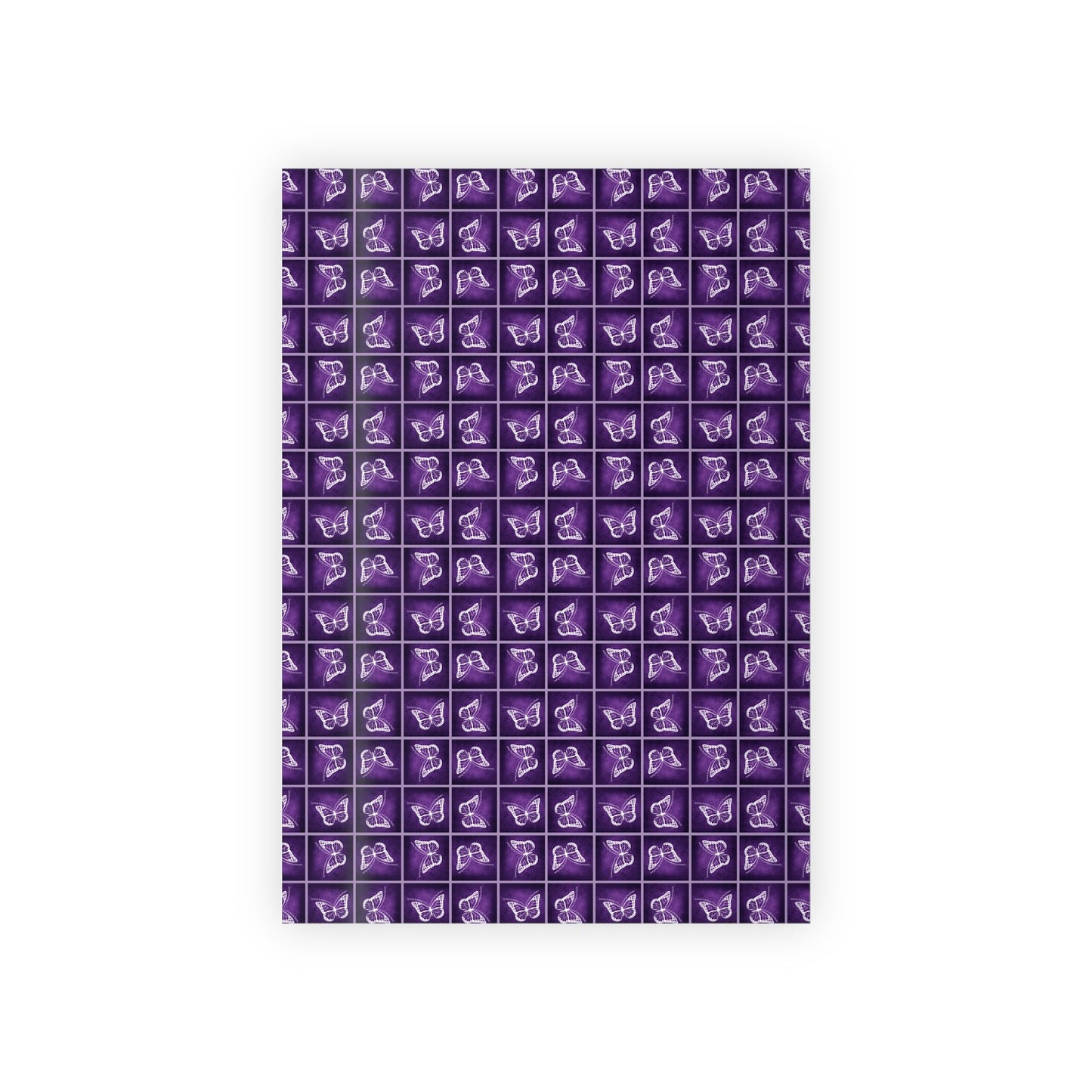 Elegant Purple Butterfly Gift Wrapping Paper Roll