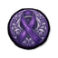 Coussin de sol tufté en satin violet élégant