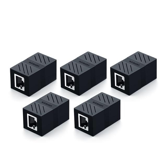 Acoplador de Red RJ45 Elegante para Extensión de Ethernet