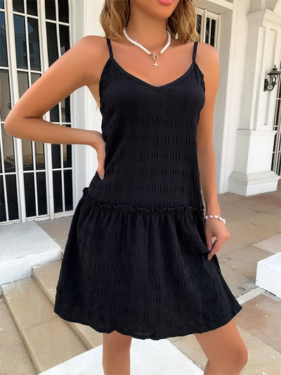 Elegant spring and summer style camisole dress - Korvel