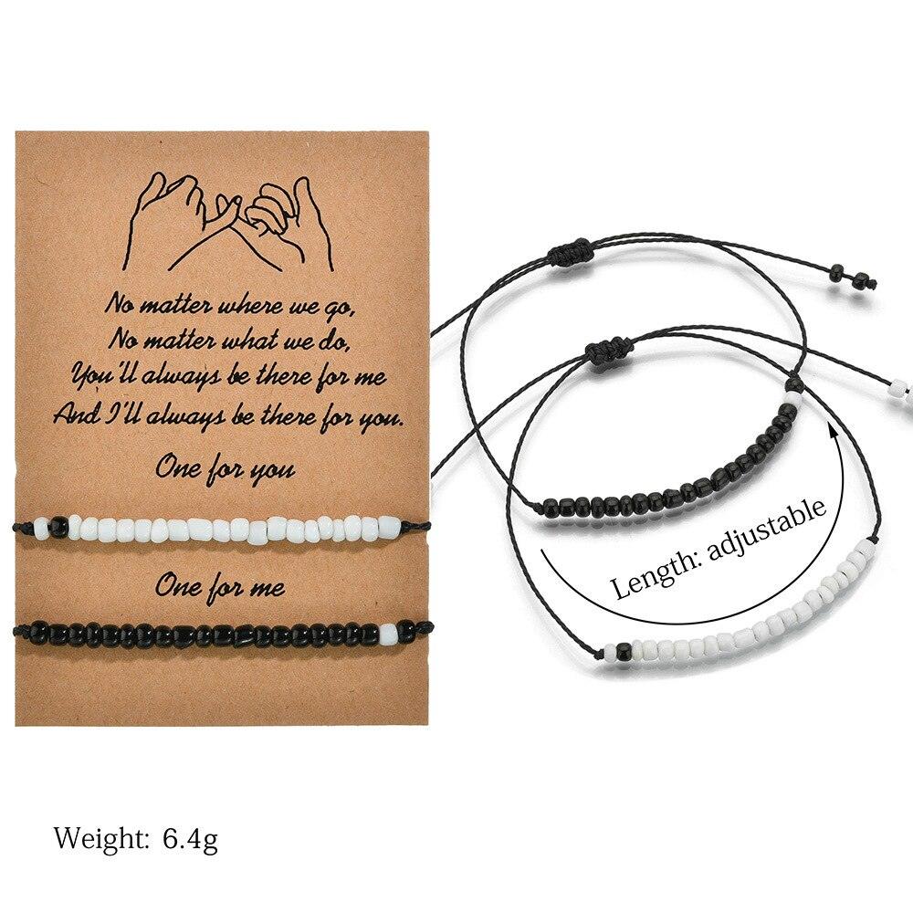Bracelets en Pierre Assortis Élégants pour Couples et Amis