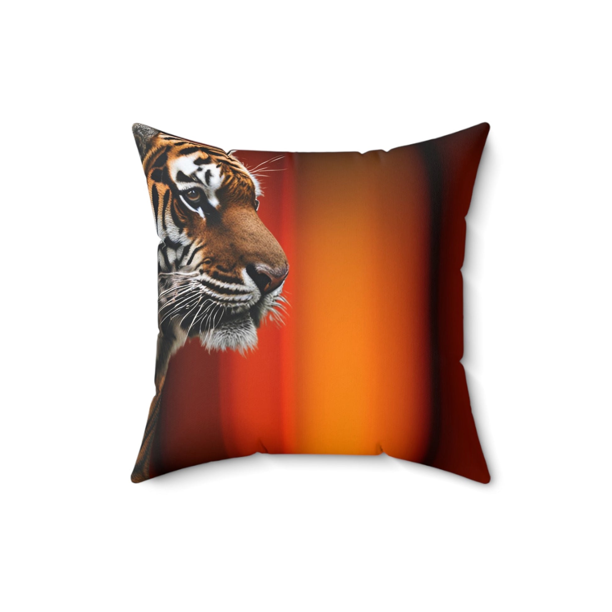 Wild Elegance Tiger Print Square Pillow - Bold Home Accent - Korvel