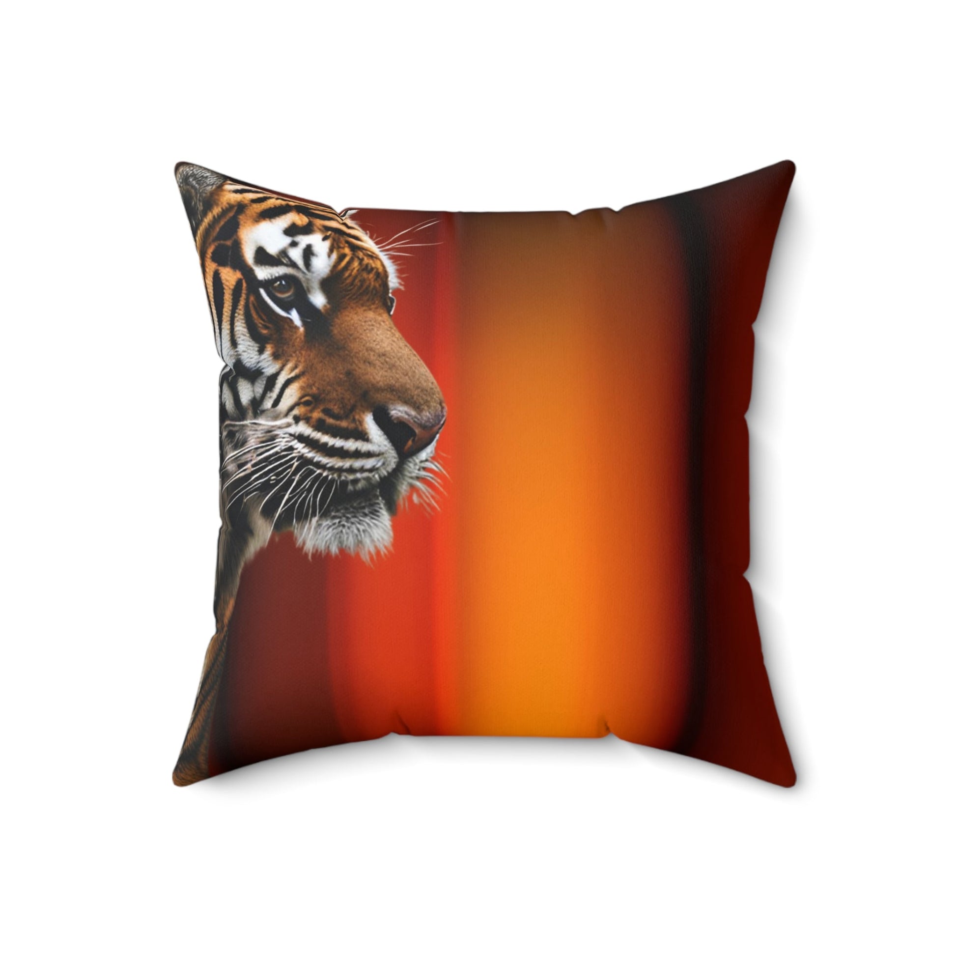 Wild Elegance Tiger Print Square Pillow - Bold Home Accent - Korvel