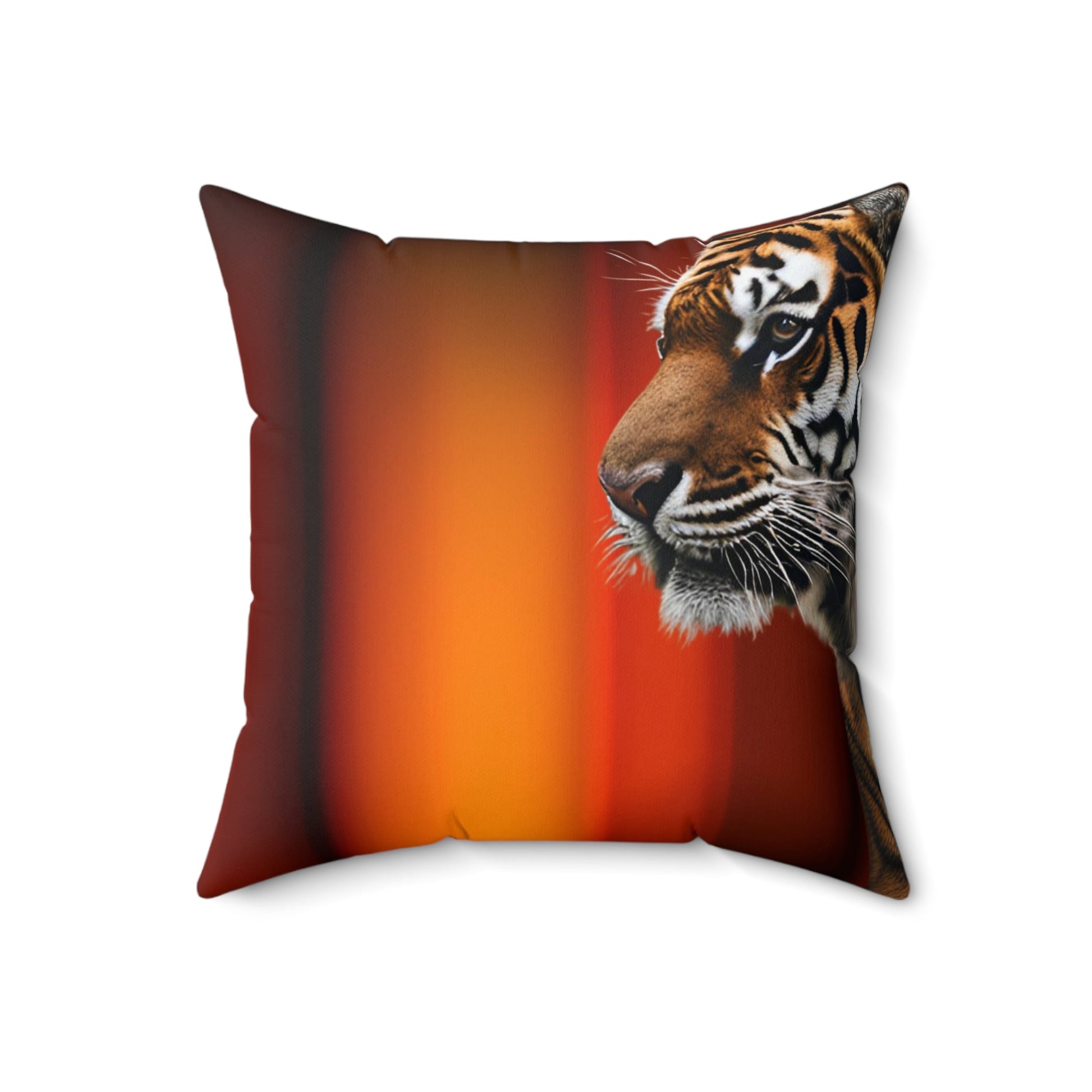 Wild Elegance Tiger Print Square Pillow - Bold Home Accent - Korvel