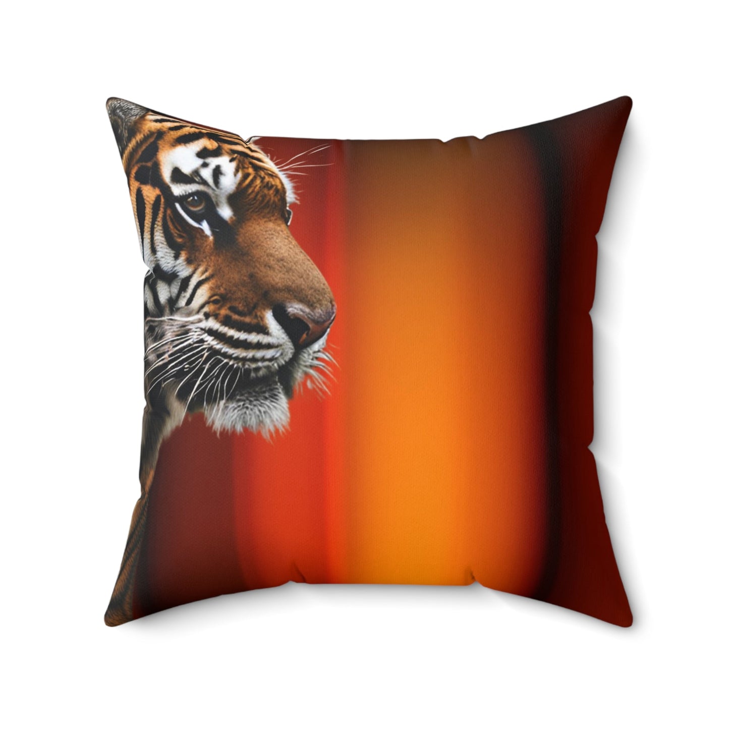 Wild Elegance Tiger Print Square Pillow - Bold Home Accent - Korvel
