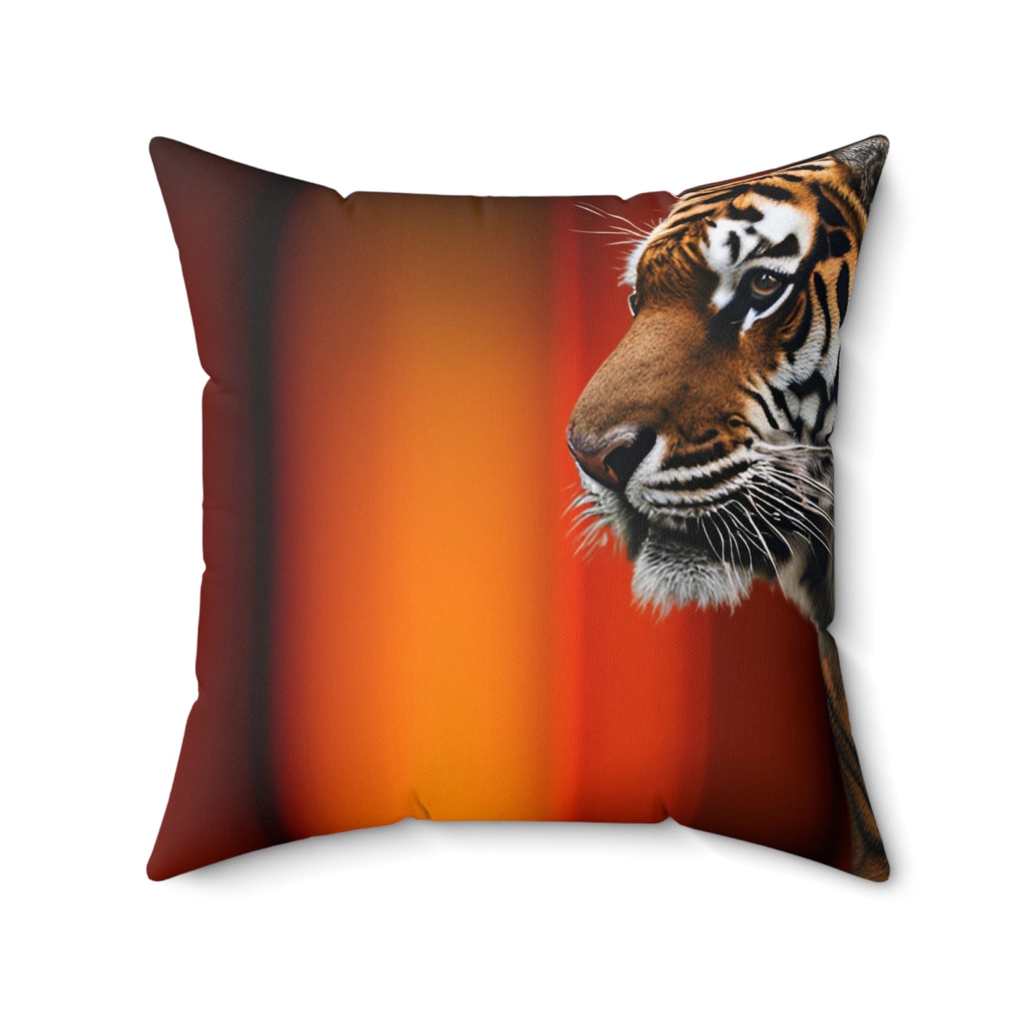 Wild Elegance Tiger Print Square Pillow - Bold Home Accent - Korvel