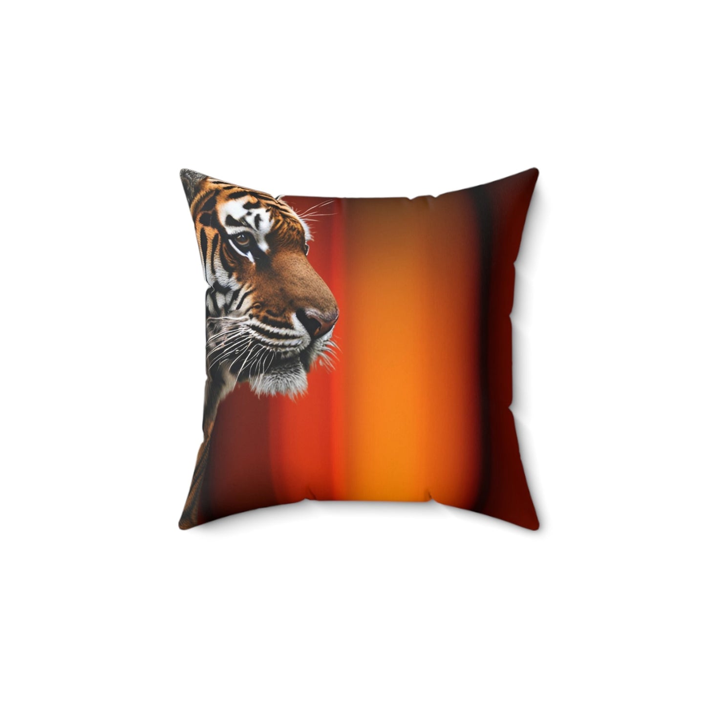 Wild Elegance Tiger Print Square Pillow - Bold Home Accent - Korvel