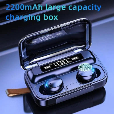 Premium TWS Bluetooth 5.0 Earphones with 2200mAh Charging Case
