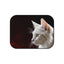 Elegant White Cat Car Mats - Set of 4 for Pet Lovers