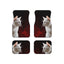 Elegant White Cat Car Mats - Set of 4 for Pet Lovers