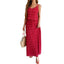 Elegant Wind Strap Ripple Dress for Women
