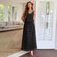 Elegant Wind Strap Ripple Dress for Women