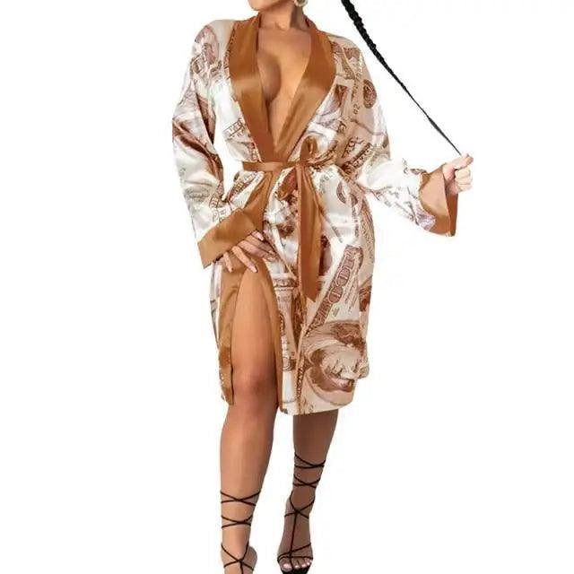 Elegant Women's Long Robe - Soft & Comfortable Sleepwear
