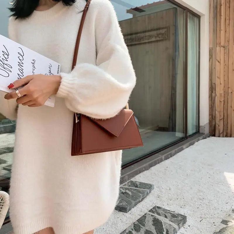 Sac à bandoulière élégant pour femmes - Sac à main en PU cuir de luxe