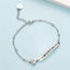 Bracelet d'amitié en acier inoxydable élégant pour femmes