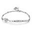 Bracelet d'amitié en acier inoxydable élégant pour femmes