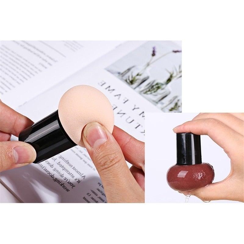 Éponge à Maquillage Élégante Sans Latex avec Boîte de Rangement