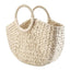 Elehant Women's Woven Wicker Straw Half Round Bag