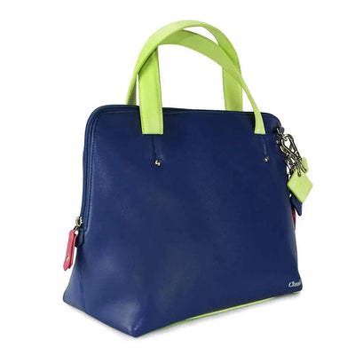 Elisa Leather Handbag - Sapphire