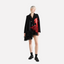 Embroidered goldfish patchwork irregular mesh suit loose jacket for women - Korvel