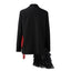 Embroidered goldfish patchwork irregular mesh suit loose jacket for women - Korvel