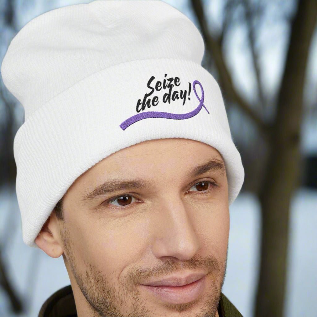 Inspirational Seize the Day Knit Beanie - Korvel