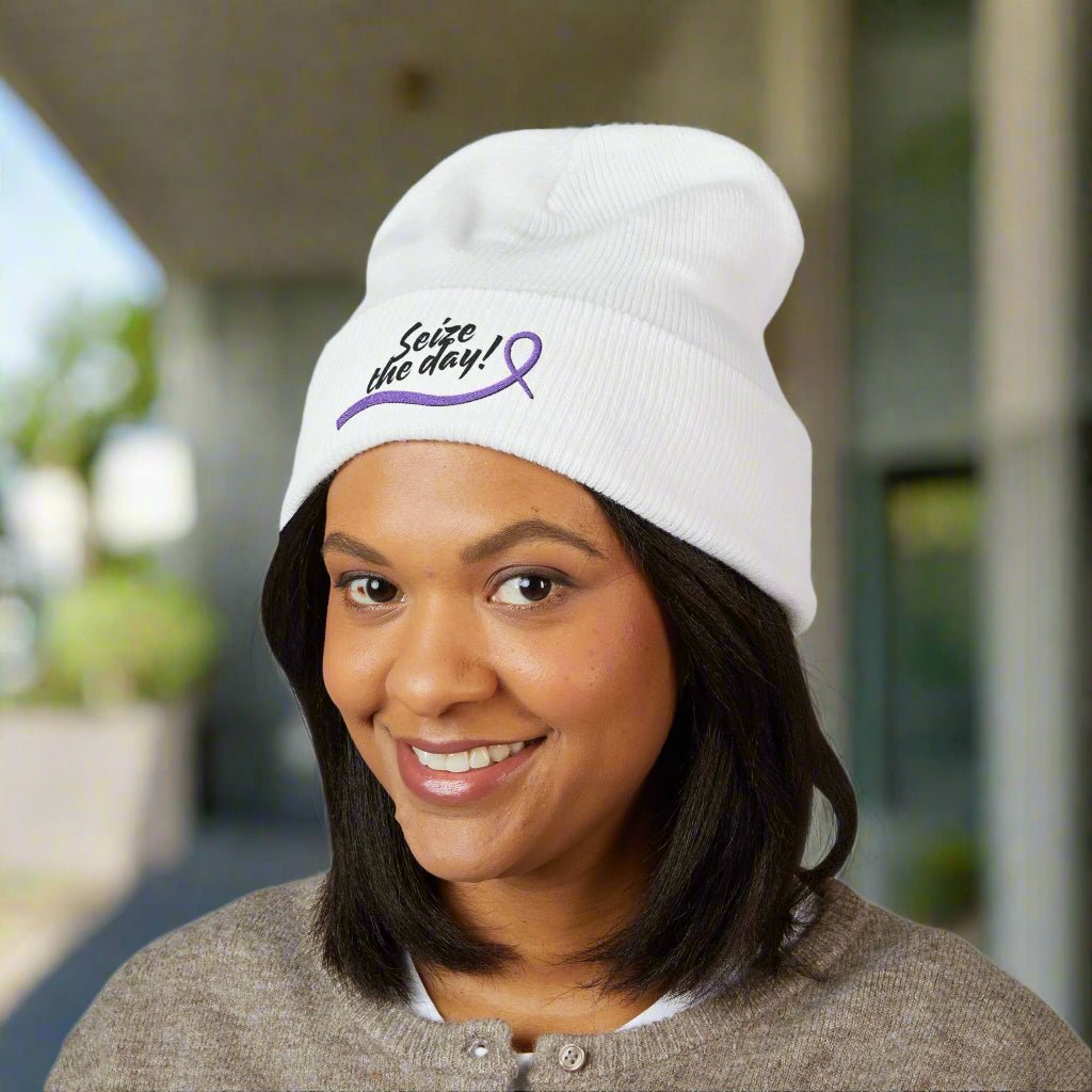 Inspirational Seize the Day Knit Beanie - Korvel