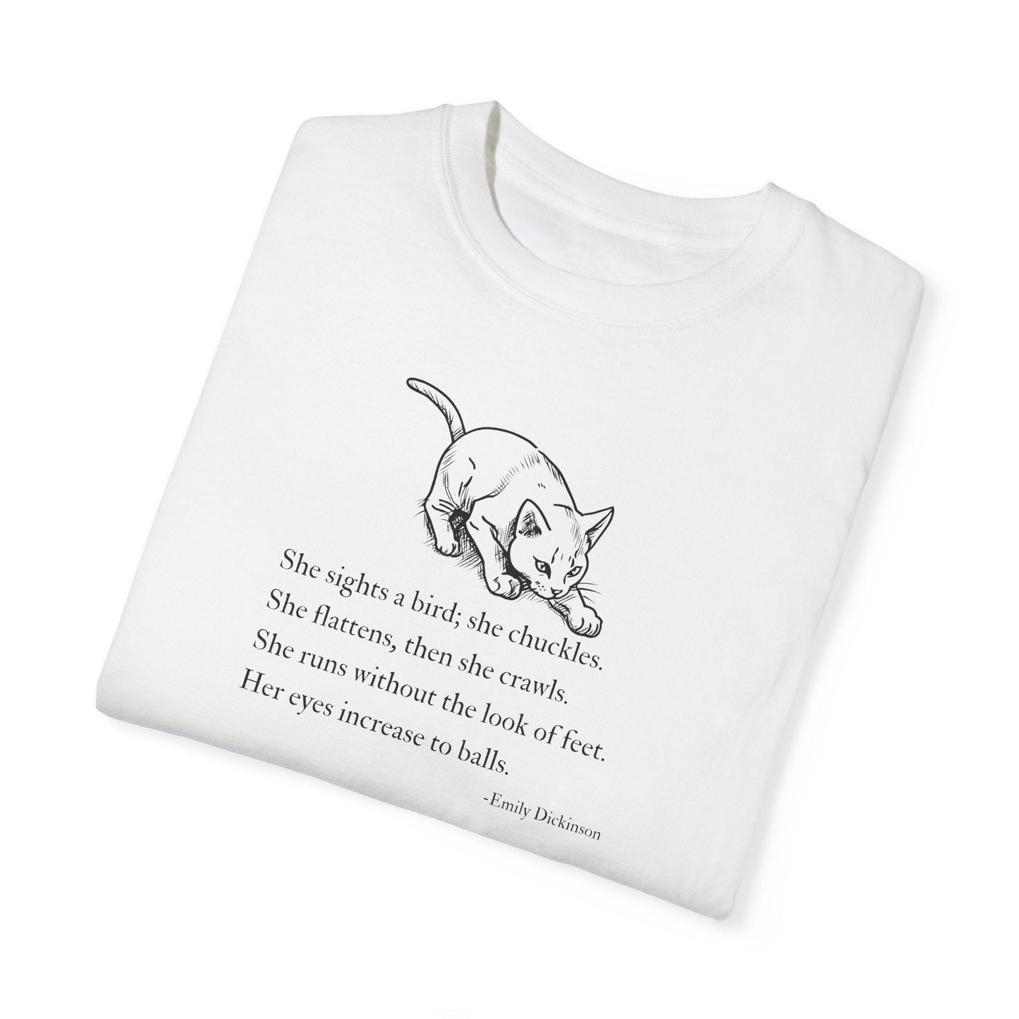 Emily Dickinson Inspired Cat Poem Unisex T-Shirt - Korvel