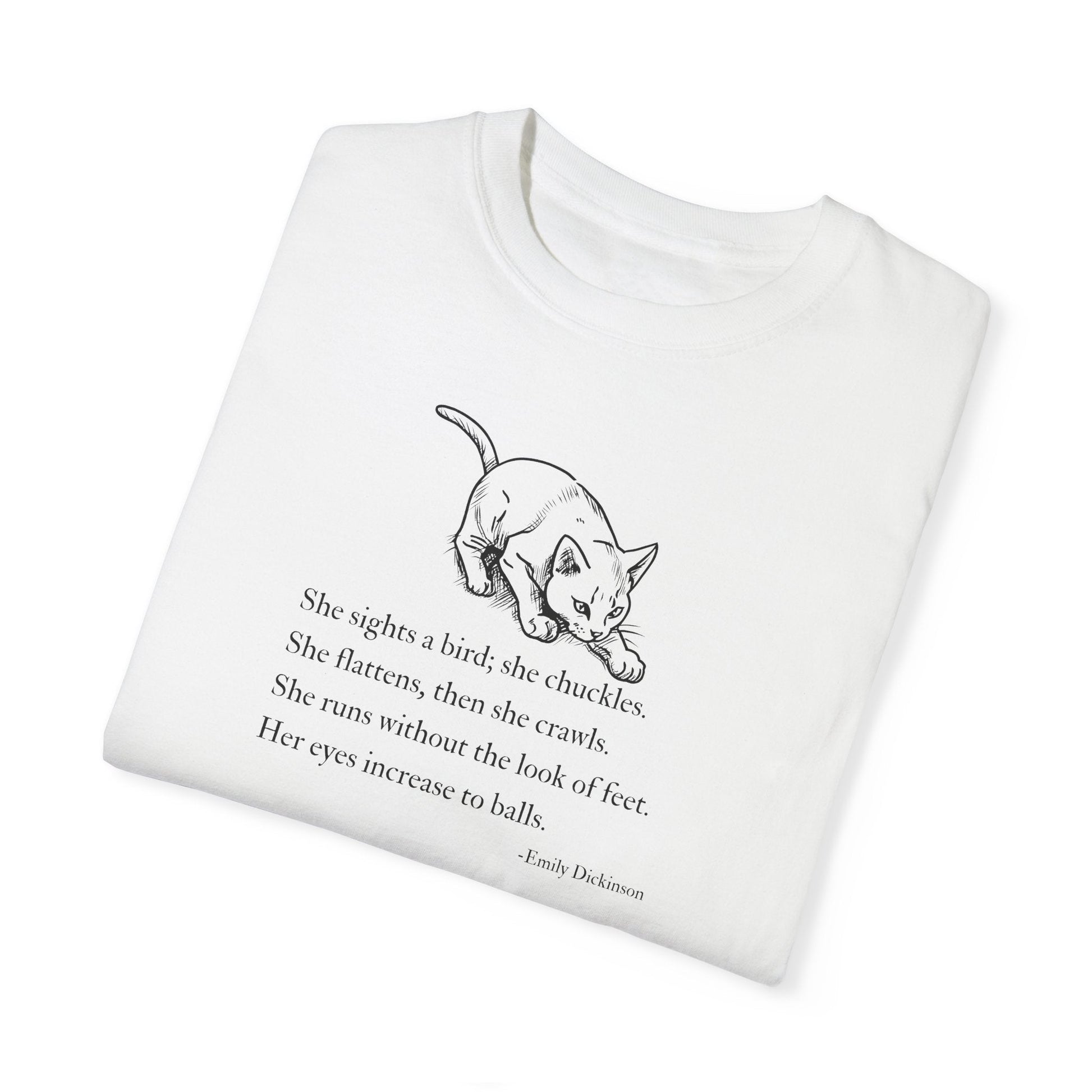 Emily Dickinson Inspired Cat Poem Unisex T-Shirt - Korvel