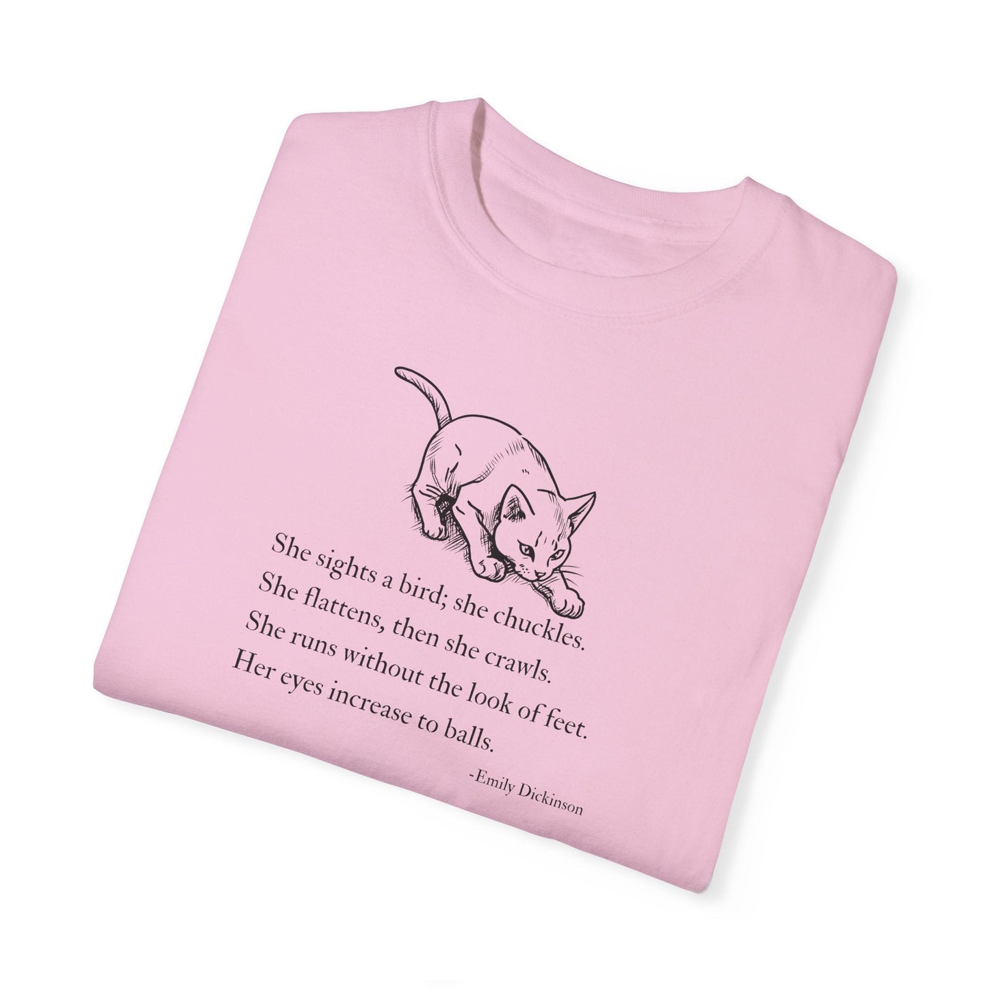 Emily Dickinson Inspired Cat Poem Unisex T-Shirt - Korvel