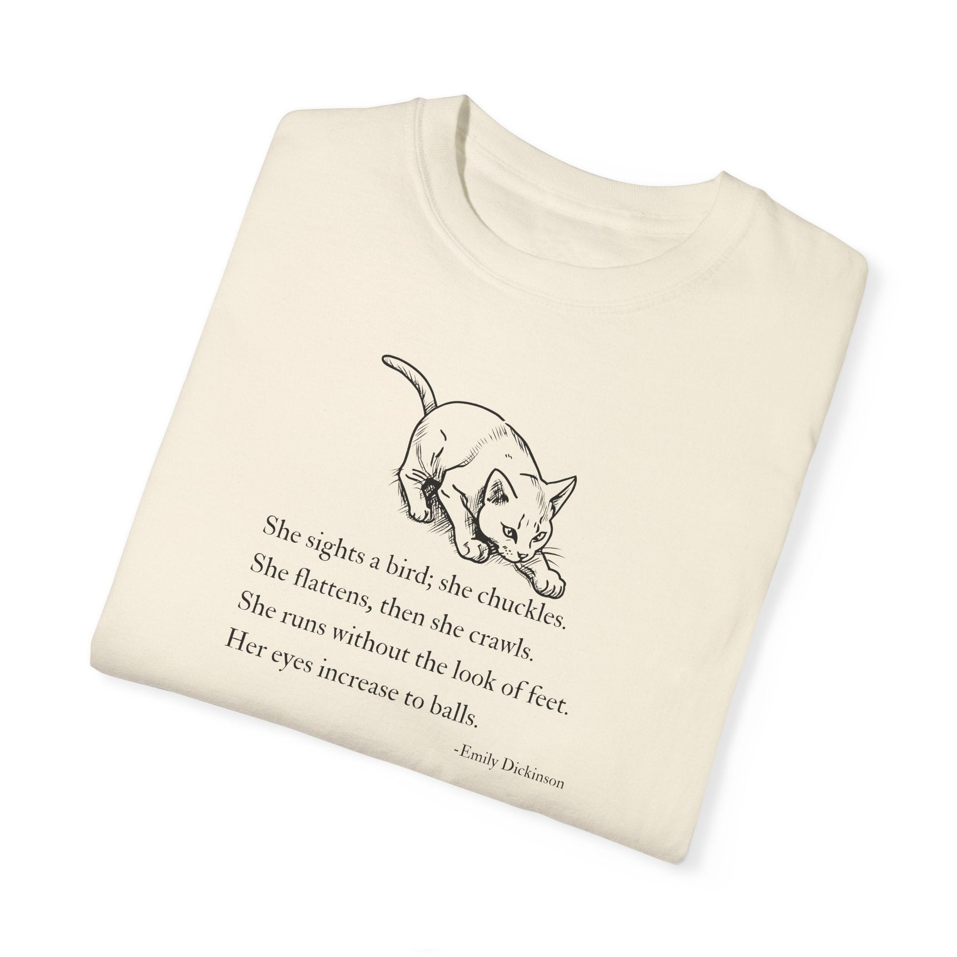 Emily Dickinson Inspired Cat Poem Unisex T-Shirt - Korvel