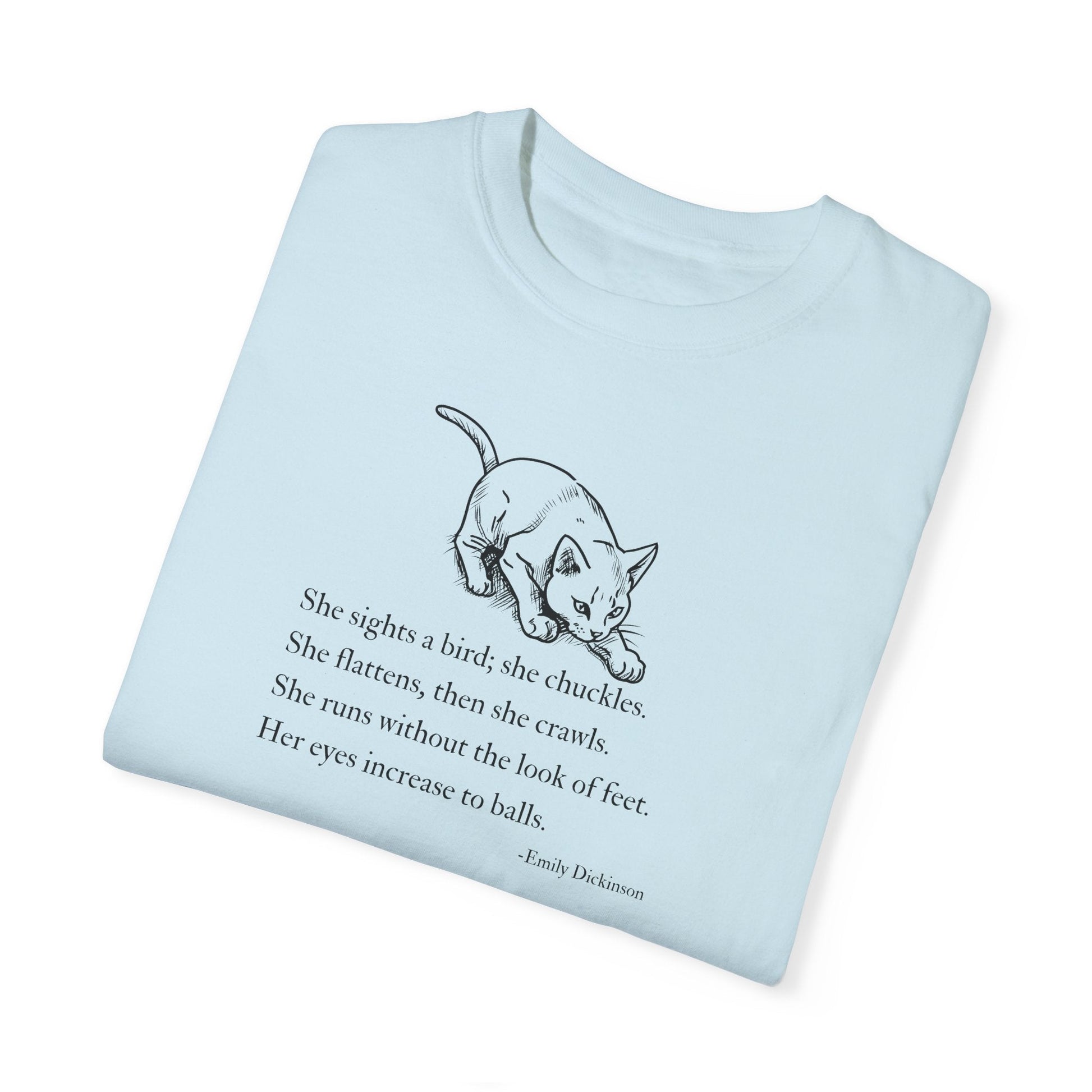 Emily Dickinson Inspired Cat Poem Unisex T-Shirt - Korvel