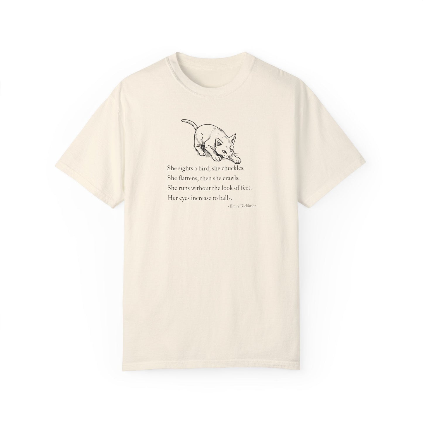 Emily Dickinson Inspired Cat Poem Unisex T-Shirt - Korvel