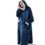 Hoodie en Flanelle Super Long pour un Confort Ultime