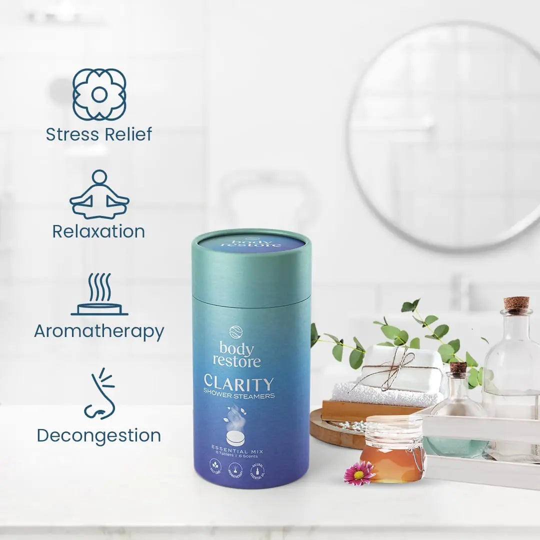Ensemble de 6 pastilles de douche aromathérapeutiques Body Restore - Coffret de relaxation
