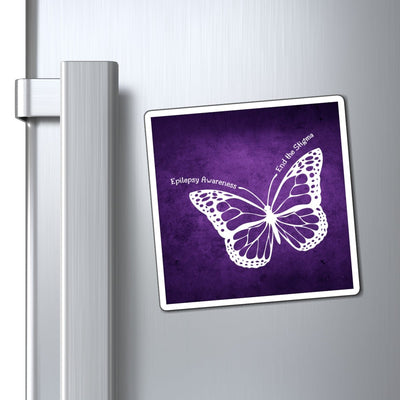 Epilepsy Awareness Butterfly Magnet
