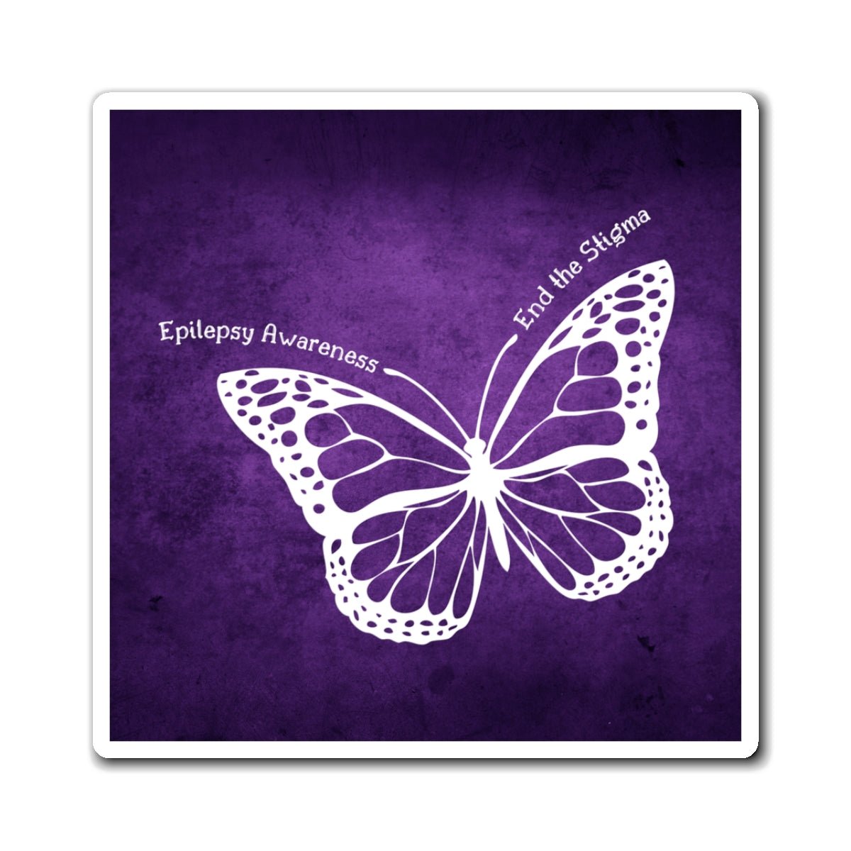 Epilepsy Awareness Butterfly Magnet