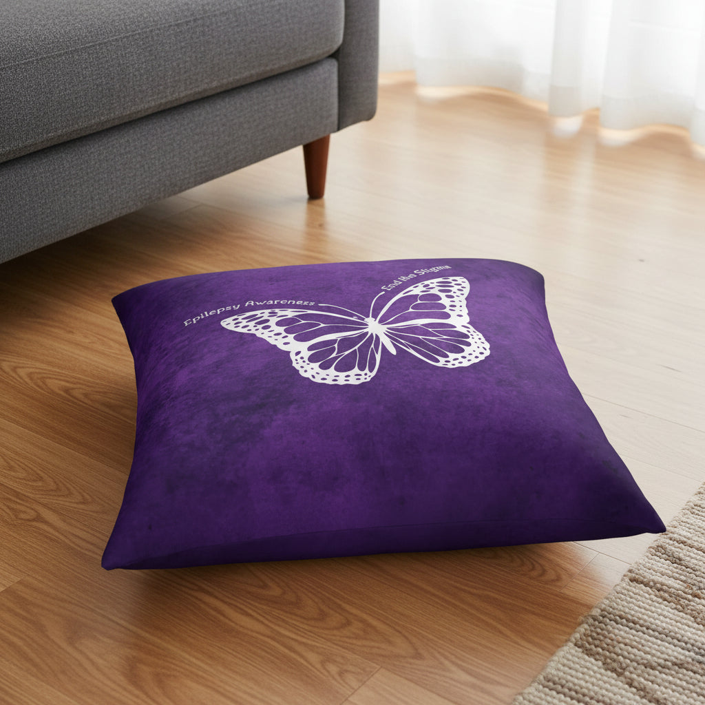 Cojín de Suelo con Diseño de Mariposa para Decoración del Hogar