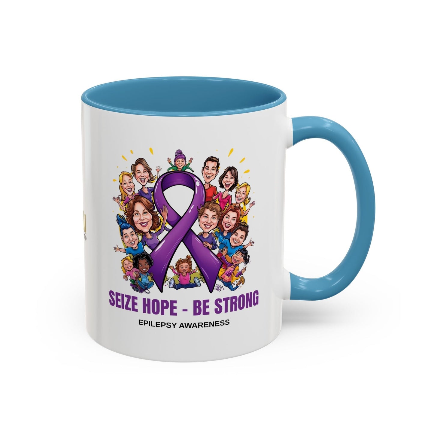 Taza de Café de Concienciación sobre la Epilepsia - Aprovecha la Esperanza, Sé Fuerte