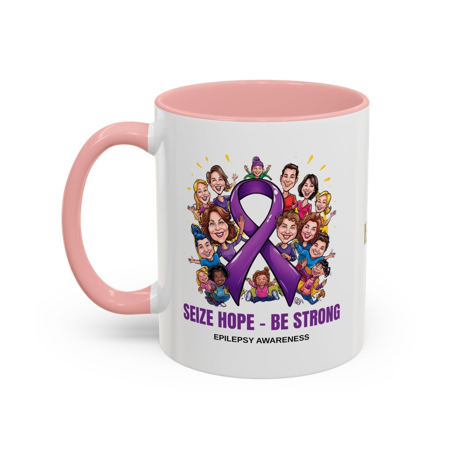 Taza de Café de Concienciación sobre la Epilepsia - Aprovecha la Esperanza, Sé Fuerte