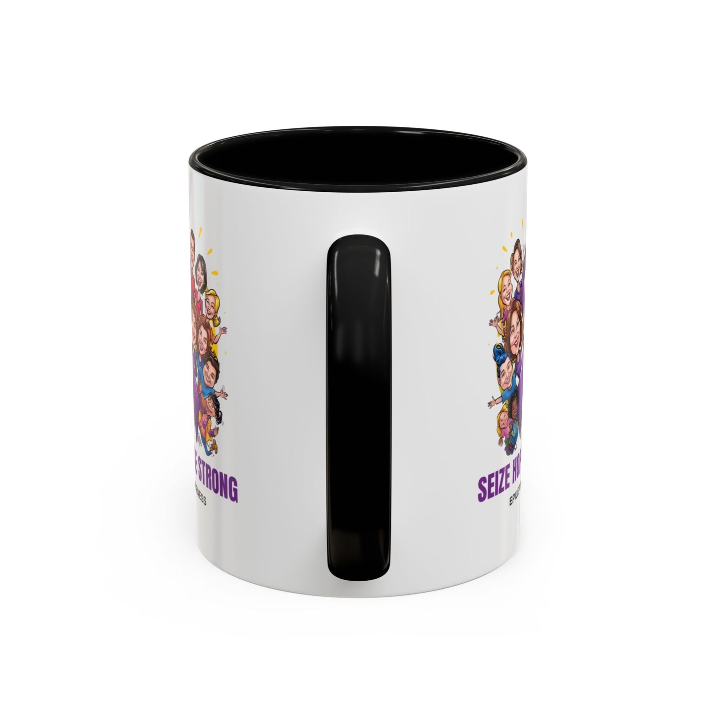 Taza de Café de Concienciación sobre la Epilepsia - Aprovecha la Esperanza, Sé Fuerte