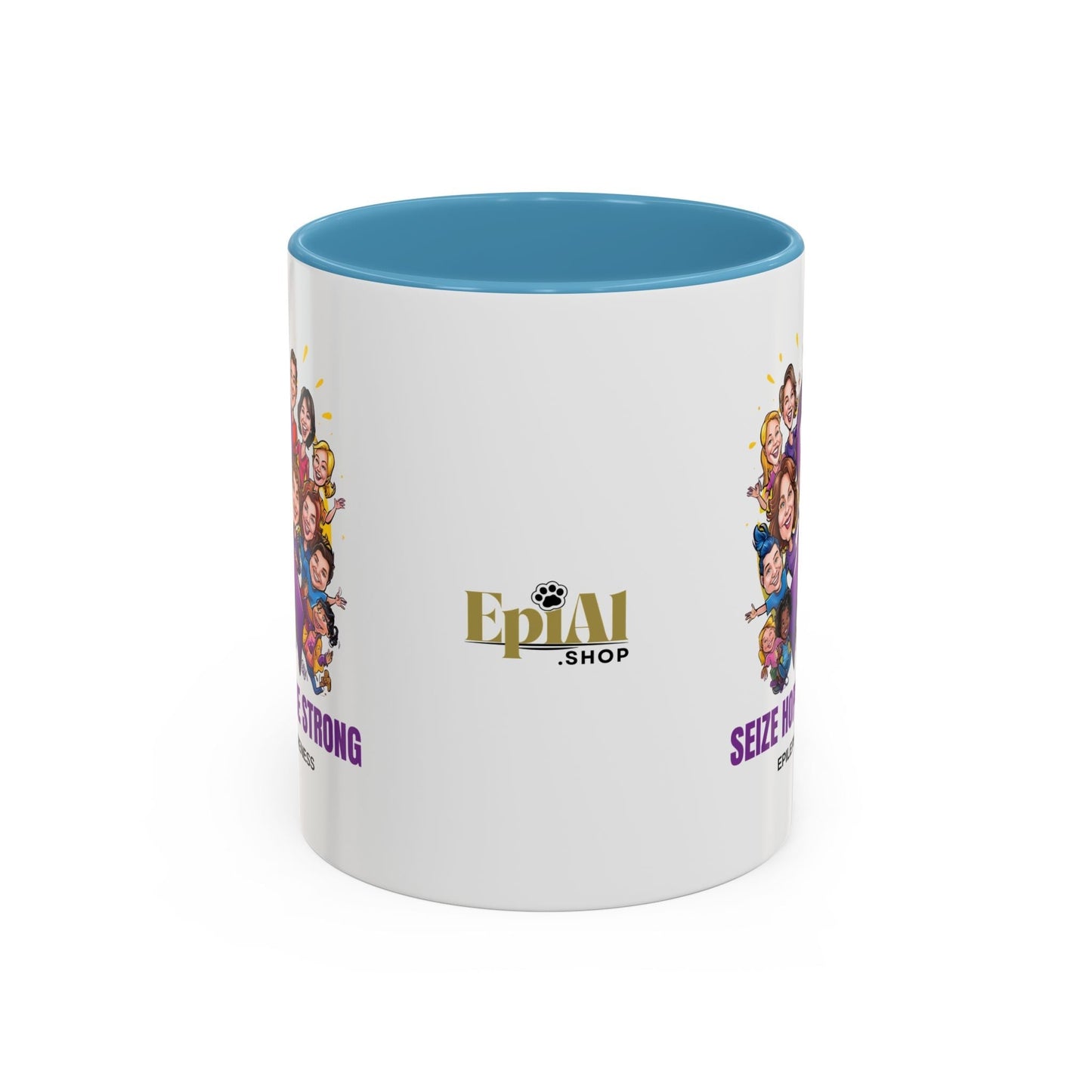 Taza de Café de Concienciación sobre la Epilepsia - Aprovecha la Esperanza, Sé Fuerte