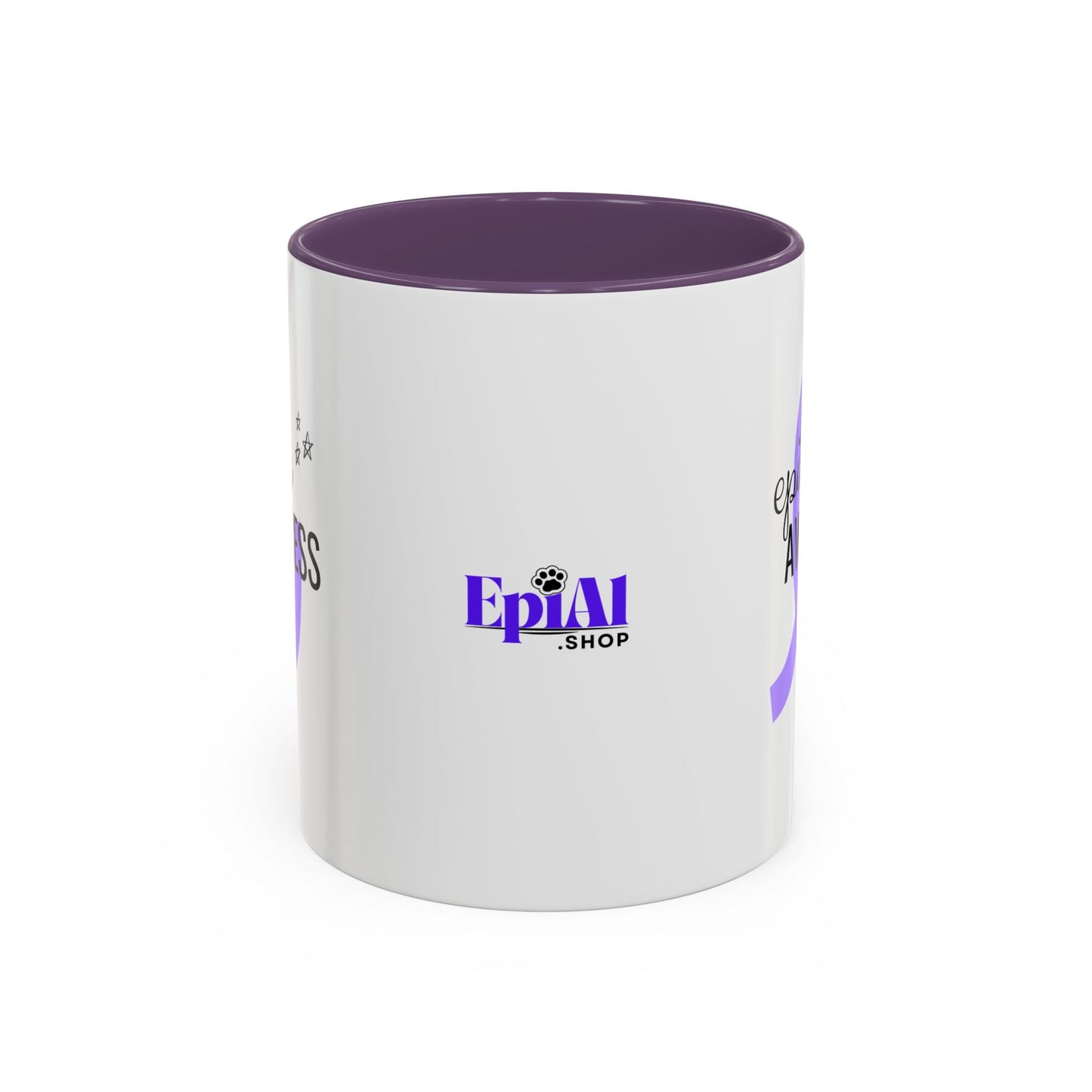 Taza de Café de Concienciación sobre la Epilepsia - Opciones Elegantes de 11oz y 15oz