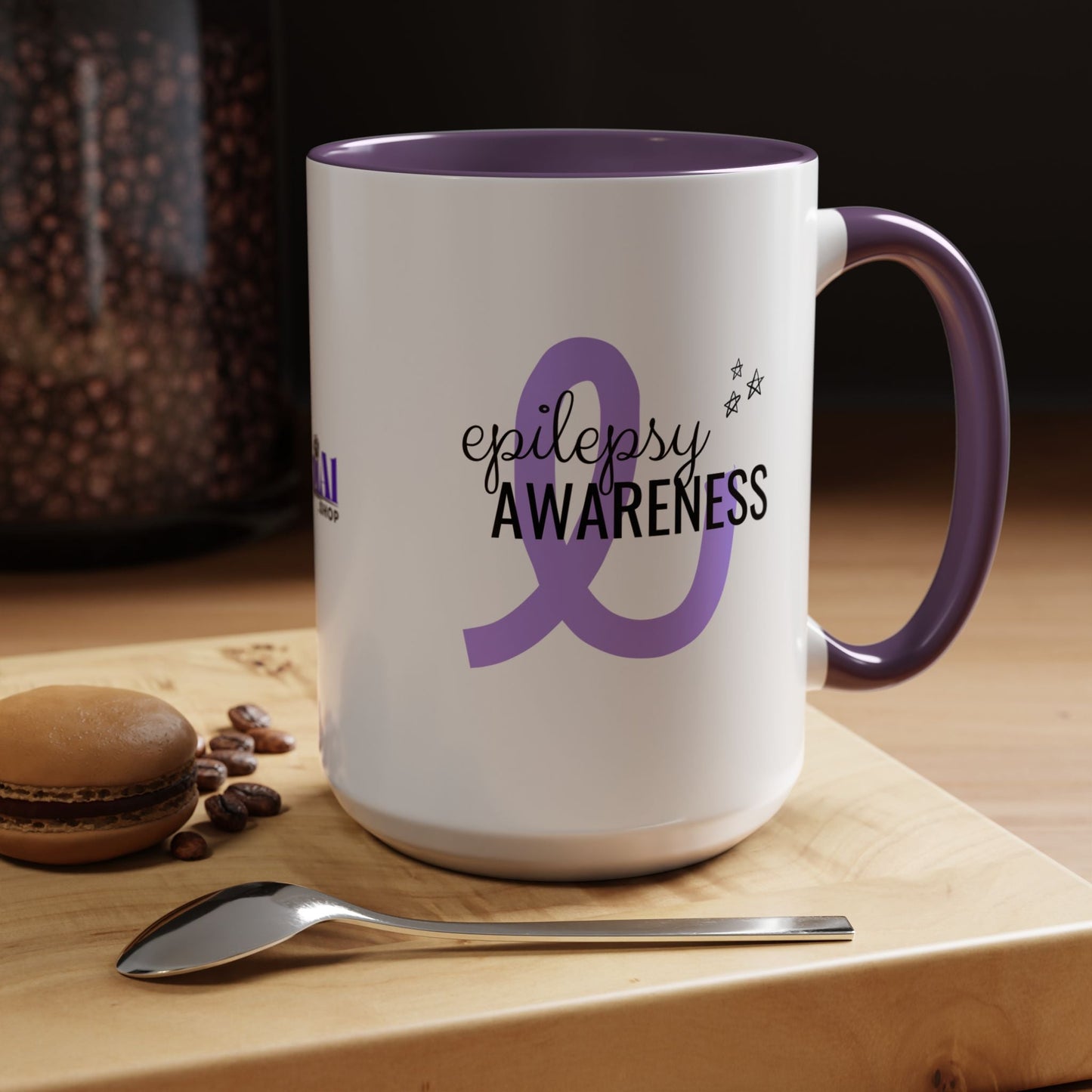 Taza de Café de Concienciación sobre la Epilepsia - Opciones Elegantes de 11oz y 15oz