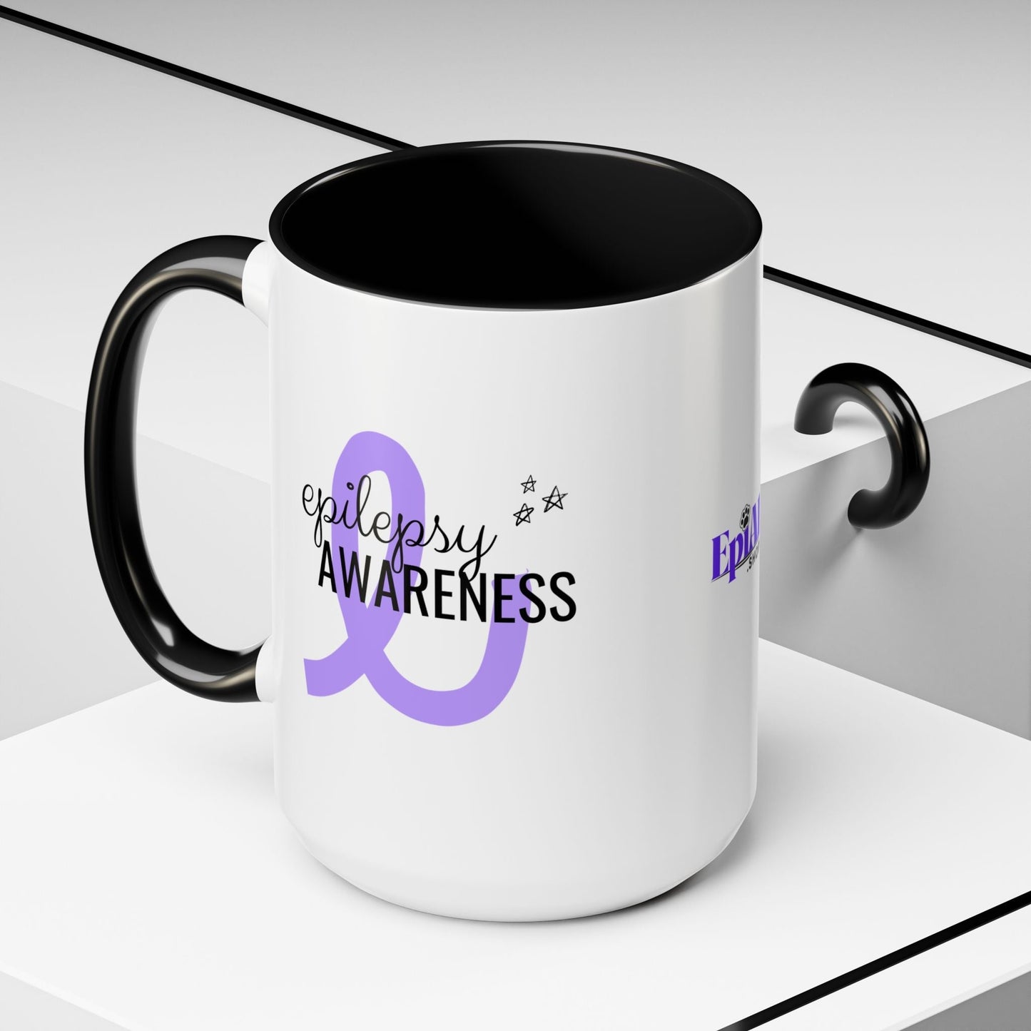 Taza de Café de Concienciación sobre la Epilepsia - Opciones Elegantes de 11oz y 15oz