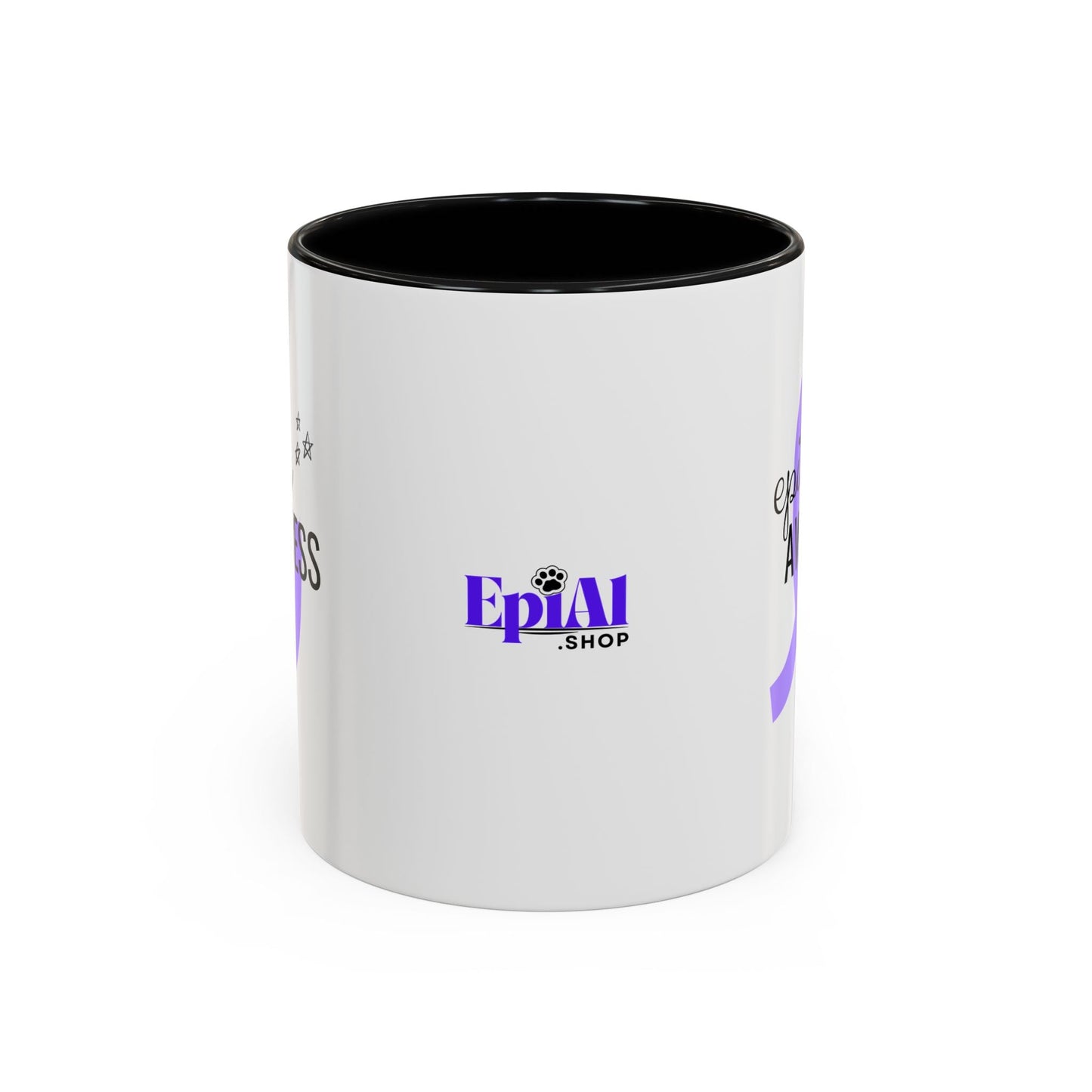 Taza de Café de Concienciación sobre la Epilepsia - Opciones Elegantes de 11oz y 15oz