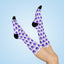 Cushioned Crew Socks for Epilepsy Awareness